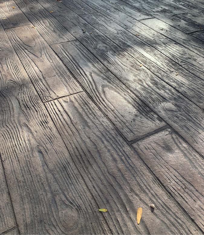 Stamped Concrete Installation for Modern Concrete LLC in Lowell, AR