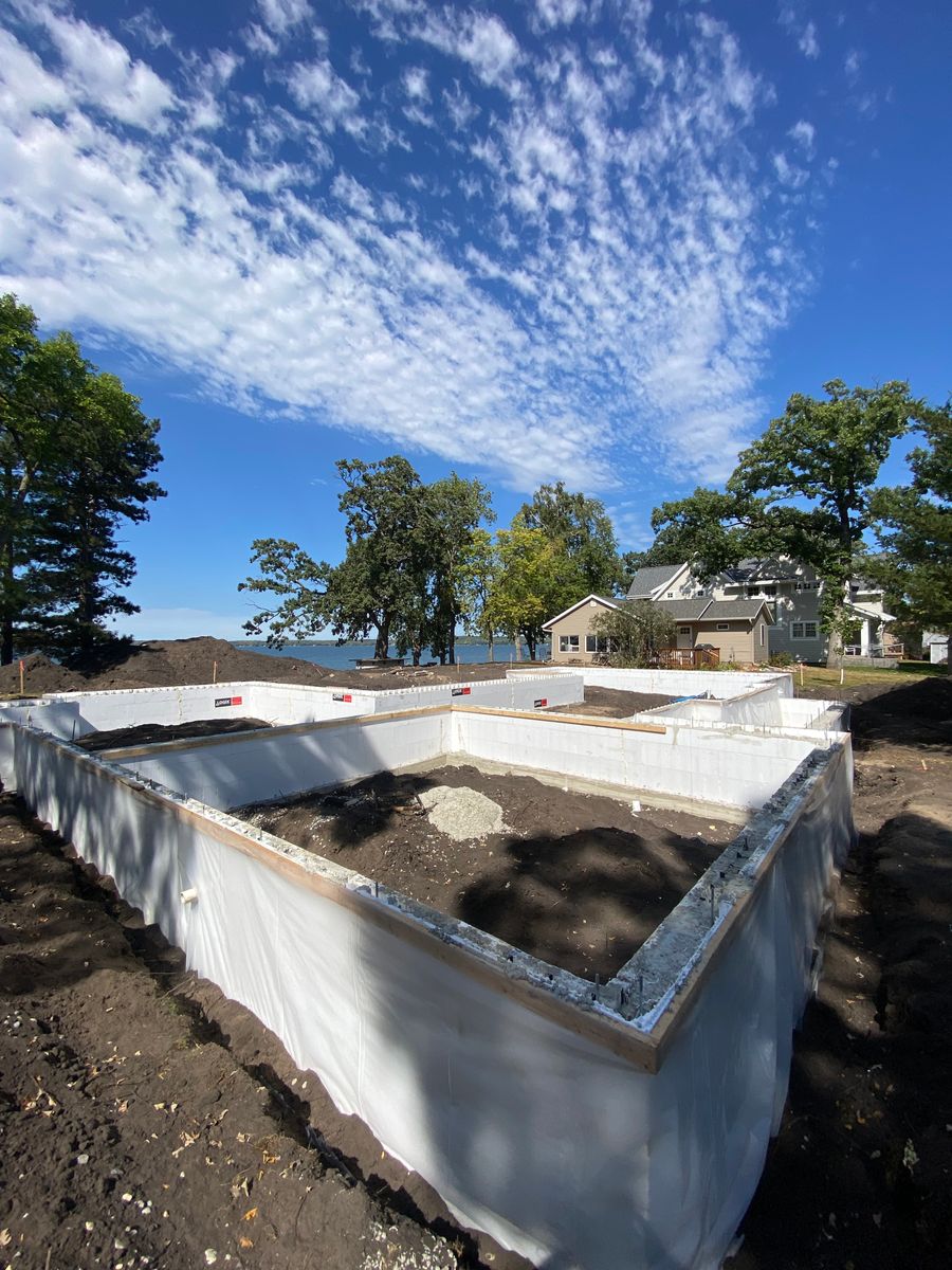 Foundations for Johnson Concrete in New London, MN