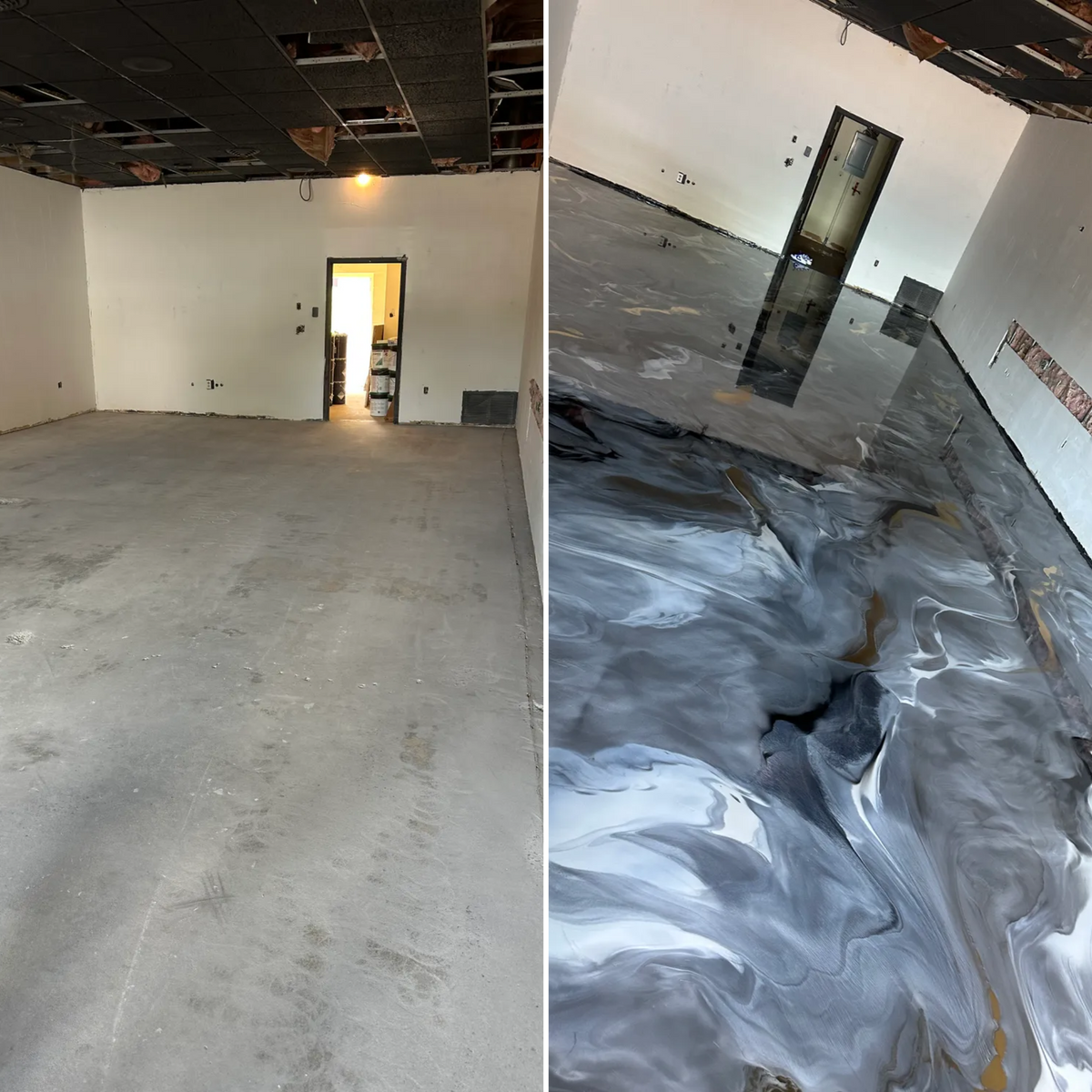 Metallic Epoxy Designs for Abstract Coatings & Designs in Salisbury, MD