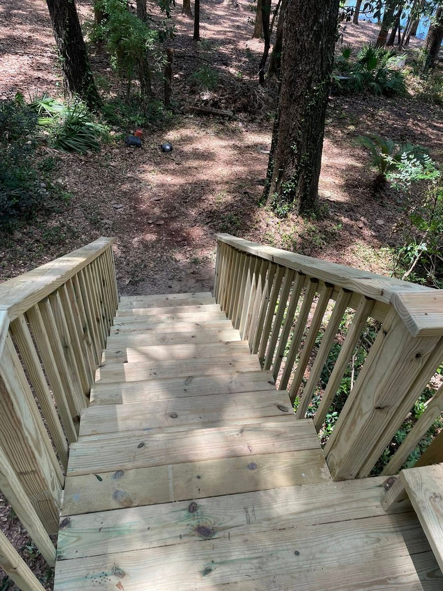 Deck Construction for Jaguar Fence in Mobile, AL