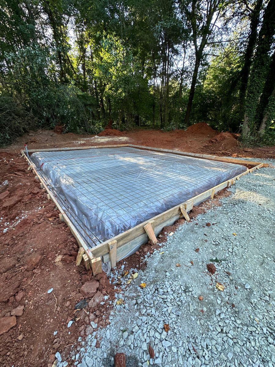 Concrete Slab Construction for J & Son Construction LLC in Forest City, NC