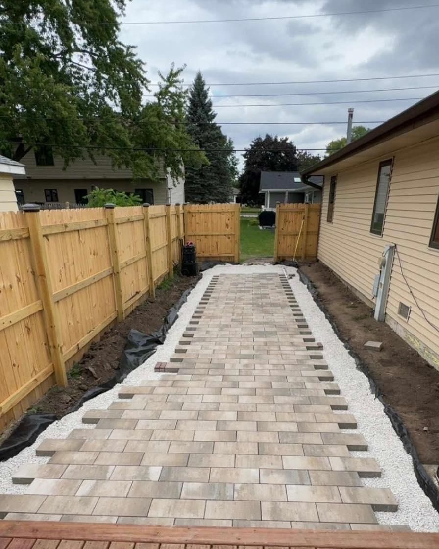 Paver Walkways for H&L Lawn Care LLC in Twin Lakes, WI