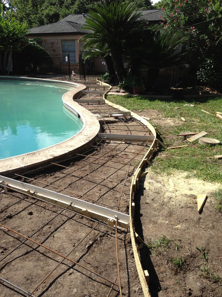 Pool Remodels for Texas Curb N Borders in Houston, TX