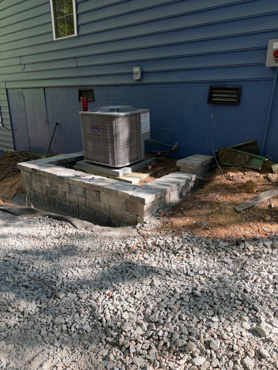 Retaining Wall Construction for Clarks Hill Property Solutions in McCormick, SC