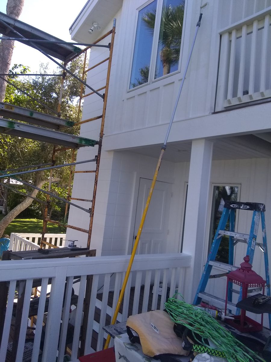 Exterior Painting for Cintim Worldly Creations in Jupiter, FL