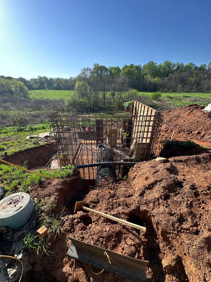 Rebar installation for J & Son Construction LLC in Forest City, NC