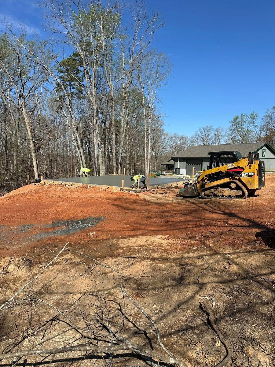 Concrete Slab Construction for J & Son Construction LLC in Forest City, NC