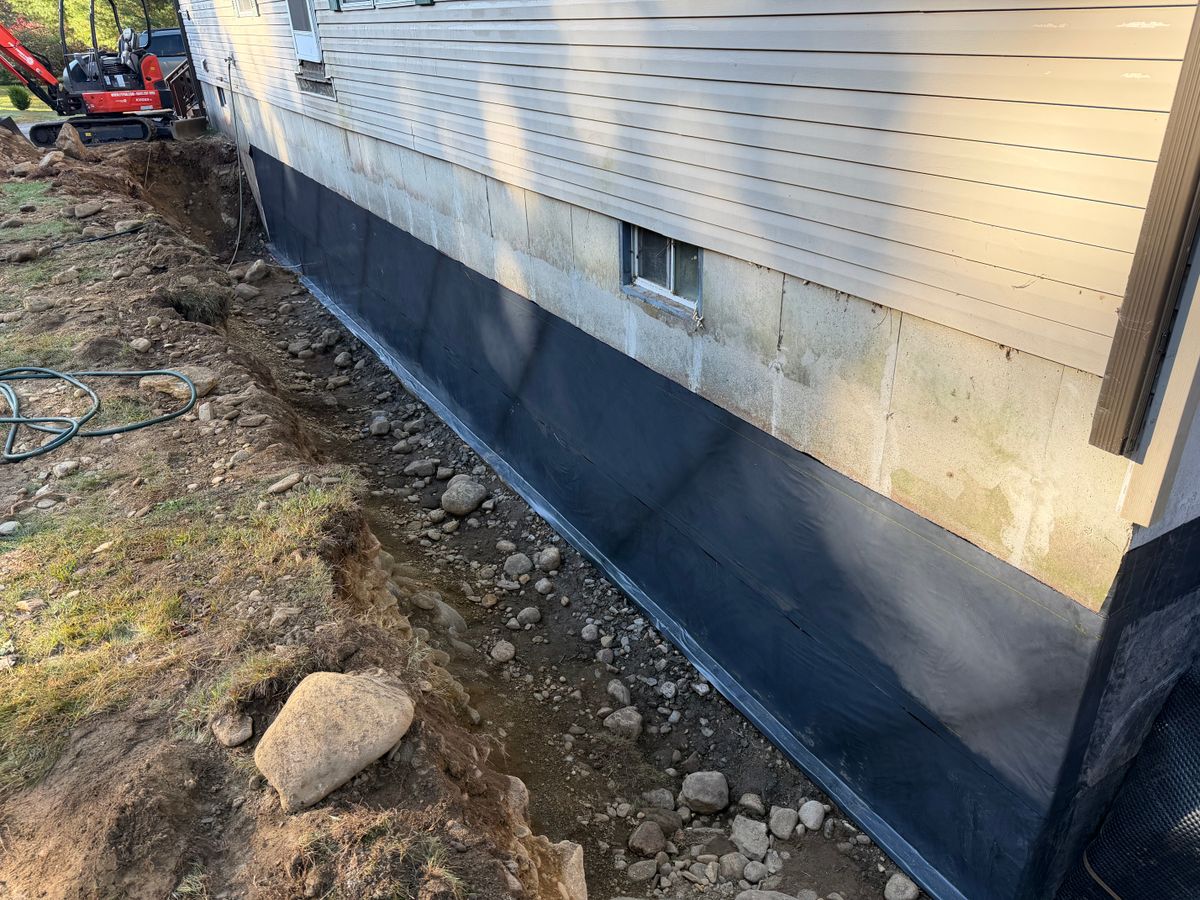 New Concrete Foundation Construction for Graham & Schriner Construction in Hinsdale, NH