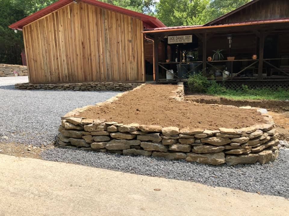 Custom Stone Work for Berzett Excavating in Fayetteville, TN