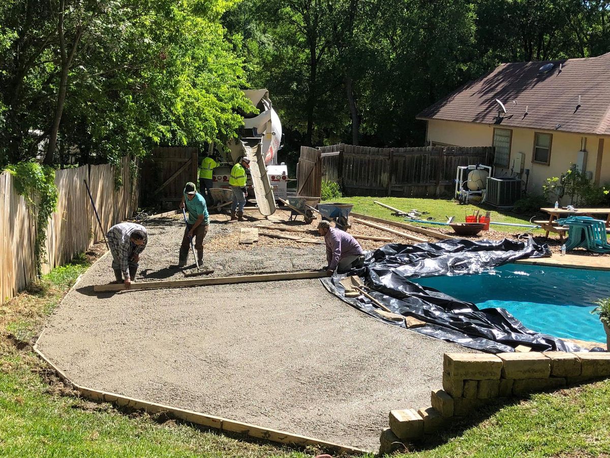 Patio Design & Installation for Central America Concrete Works in Eaglelake, TX