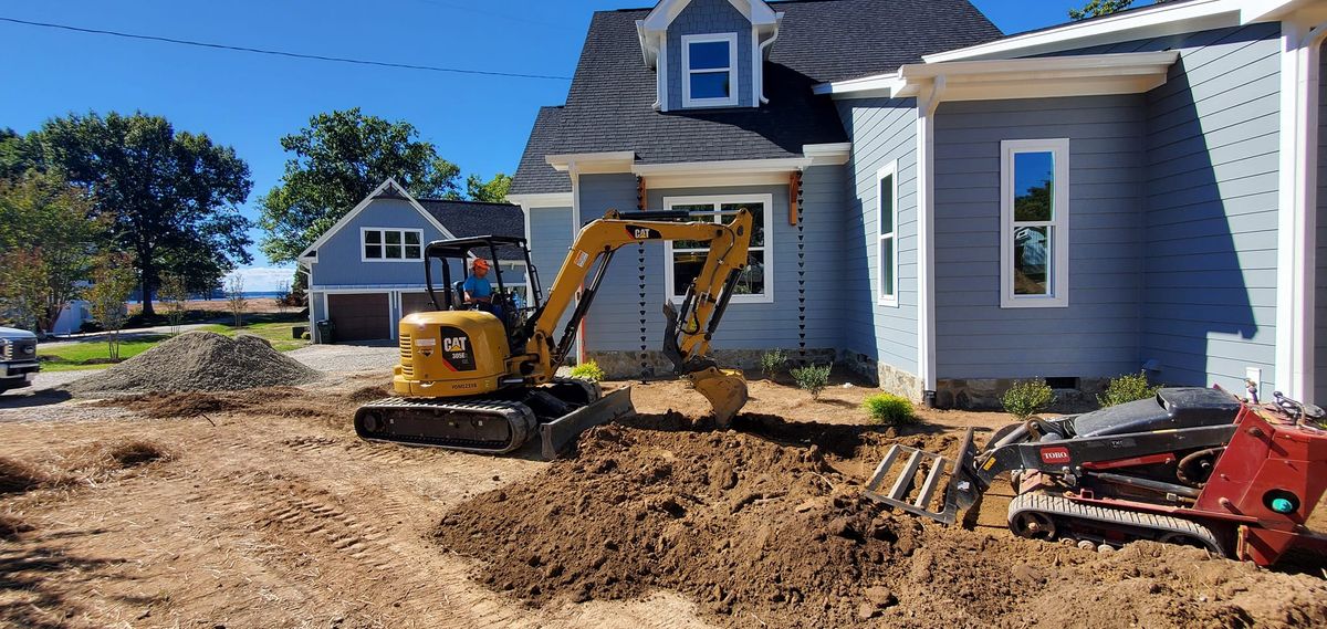 Excavation for RA Lawn Care, Landscape & Hardscape in Littleton, NC