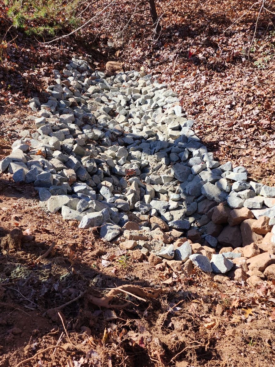 Stone placement for Lakeside Landscaping  in Gordonsville, VA