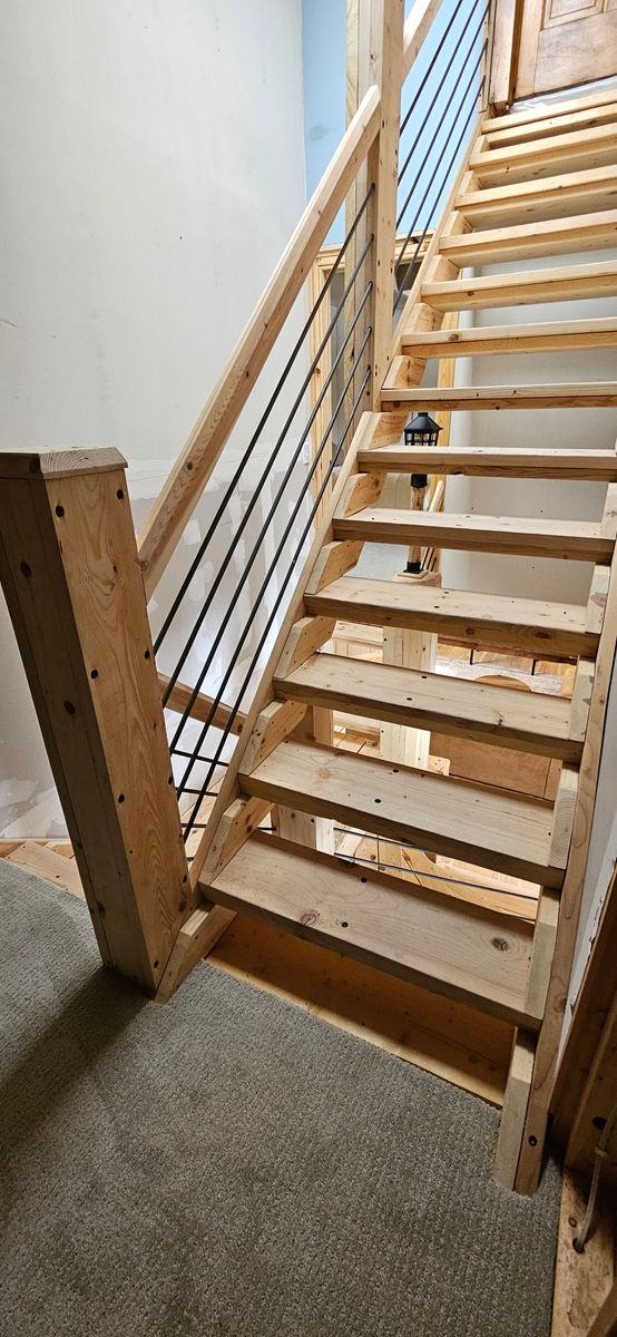 Custom Stairways for Timber Concepts  in Oconto, WI