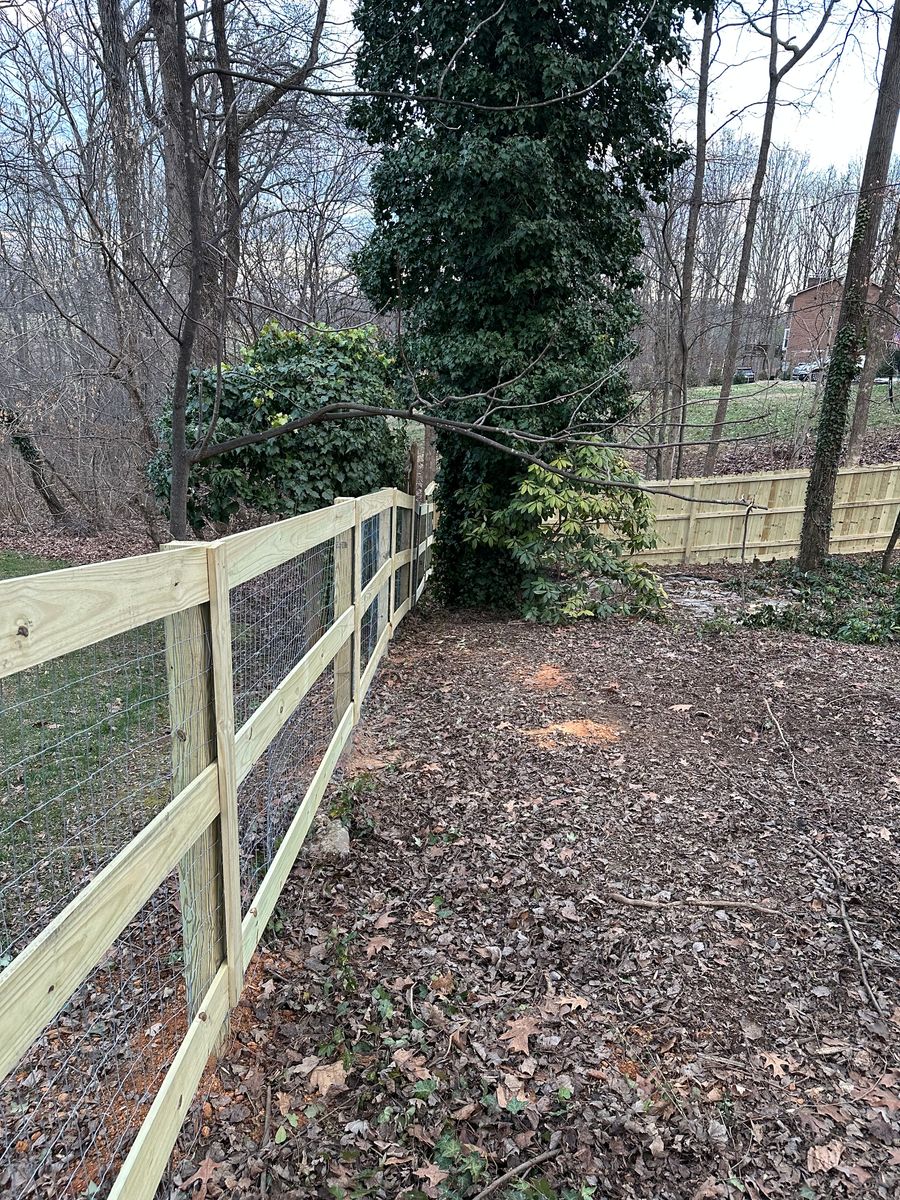 Fence Installation for Kyle's Lawn Care in Kernersville, NC