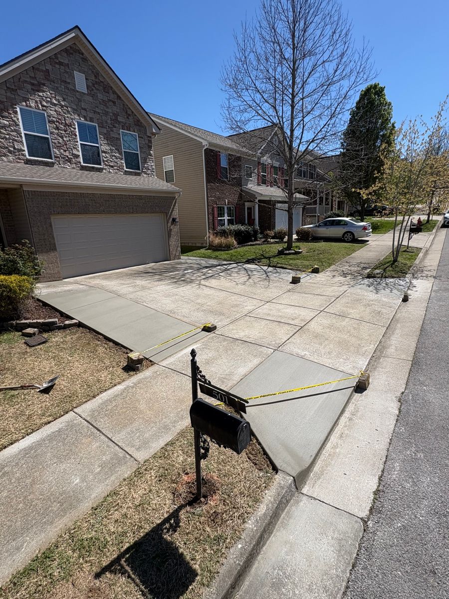 Driveway Extensions for Premier Concrete Scapes in Murfreesboro, TN