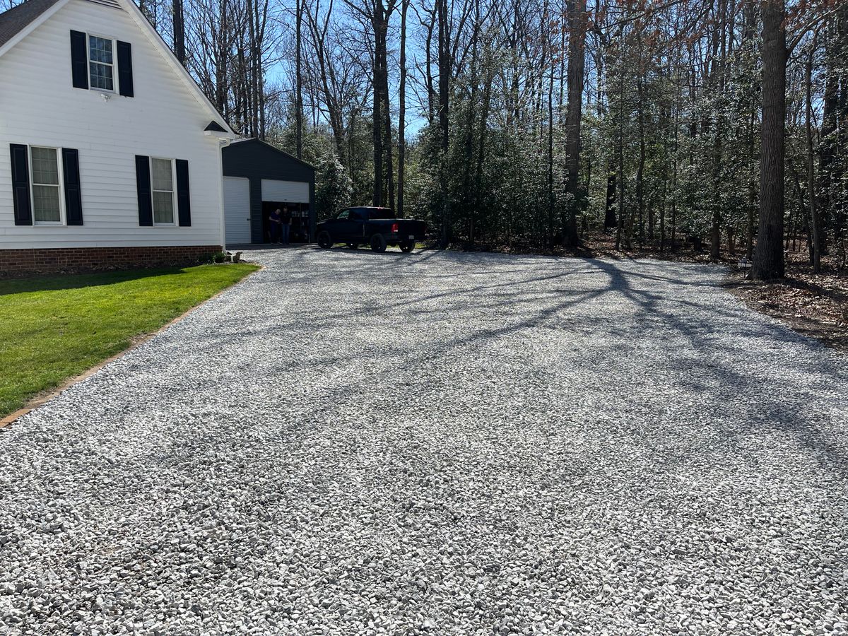 Gravel Delivery and Installation for Atlas Home Services in Mechanicsville, VA