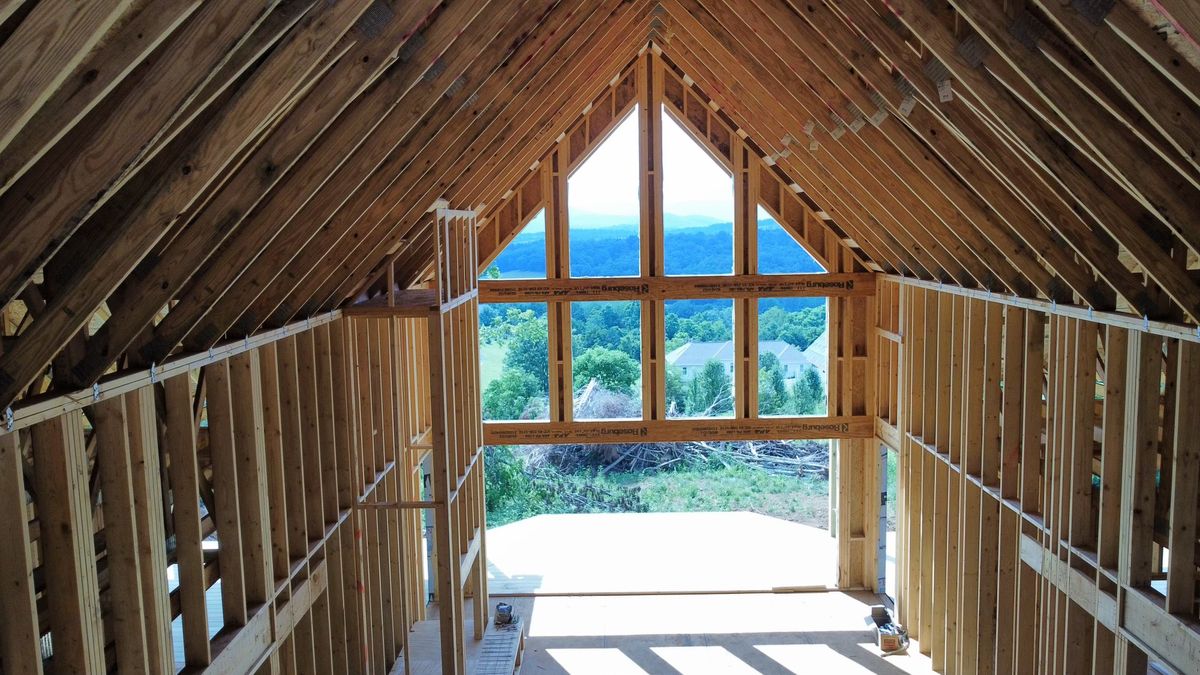 Framing for Rockbridge Home and Barns in Rockbridge County, VA