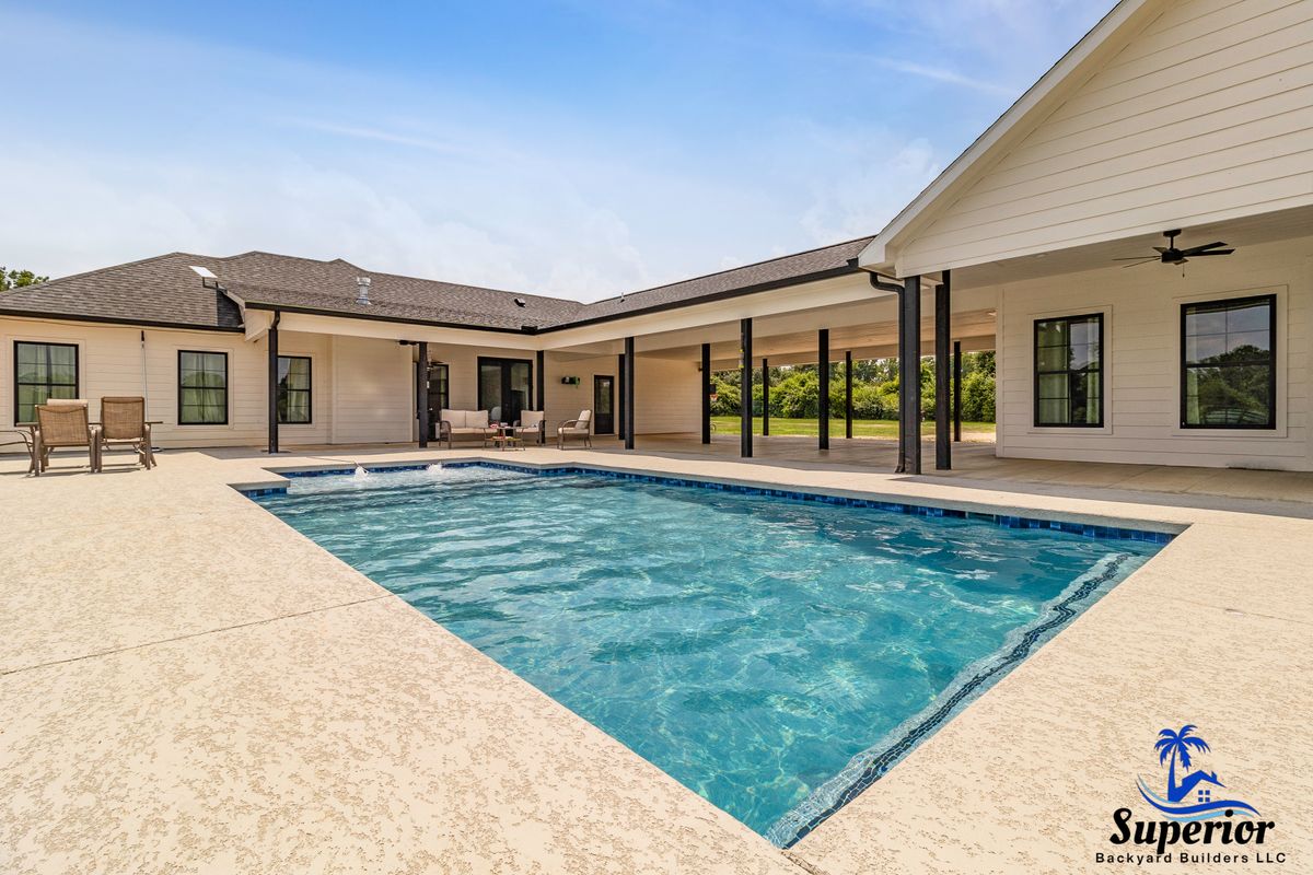 Custom Pool Design for Superior Backyard Builders LLC in Livingston, TX
