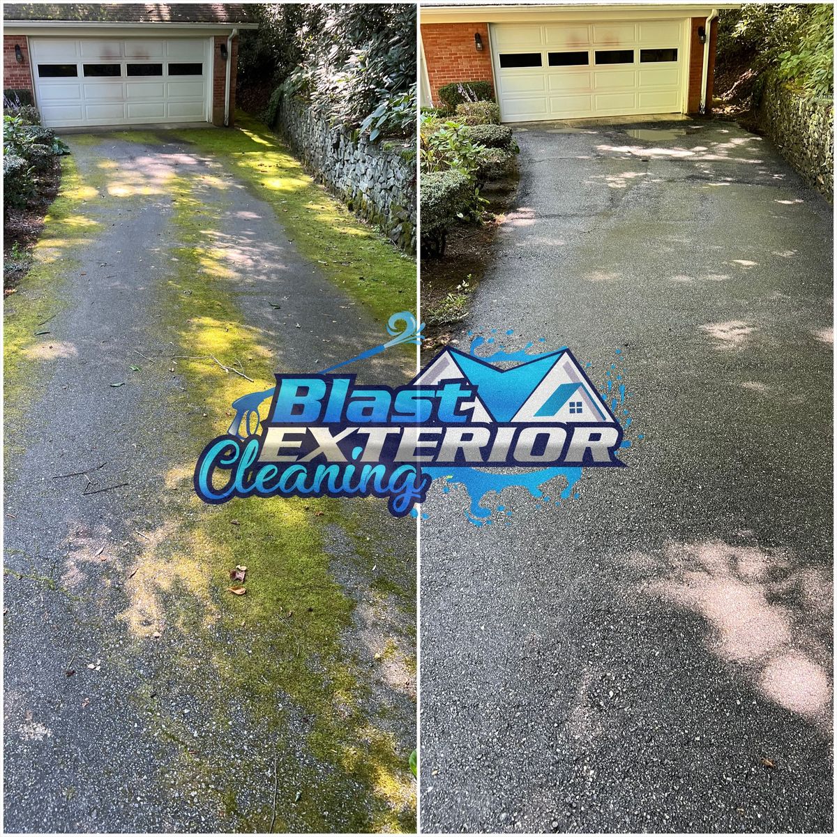 Driveway and Sidewalk Cleaning for Blast Exterior Cleaning in  Hendersonville, NC