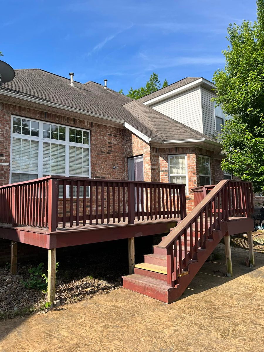 Deck & Patio Installation for Robbins Restorations in Bella Vista, AR