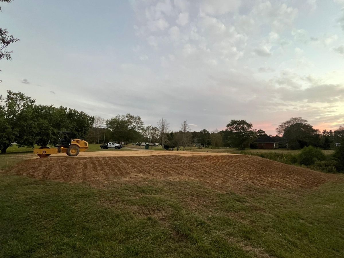 Excavation for Collins Constructors in Fyffe, AL