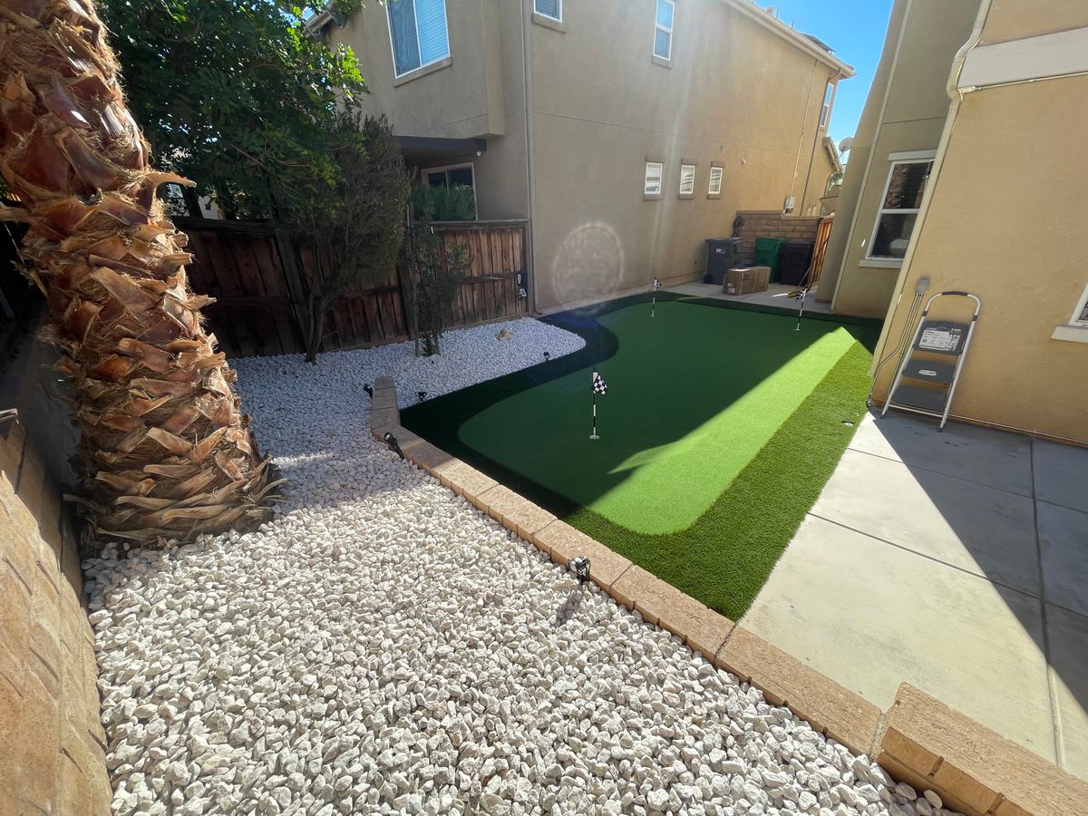 Artificial Turf Installation for Aidan Jade Landscaping in Riverside County, CA