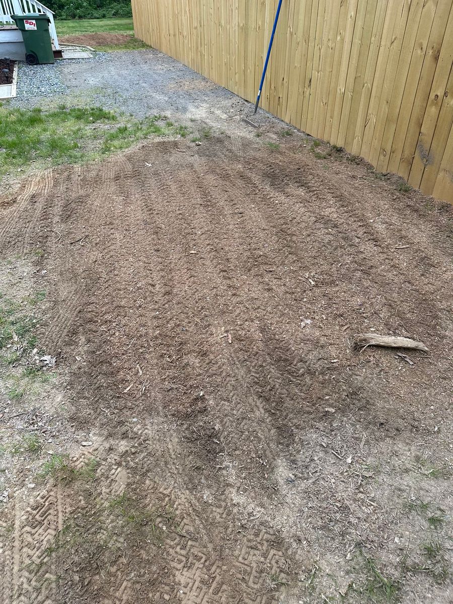 Grading for G. White Construction, LLC in Orange, VA