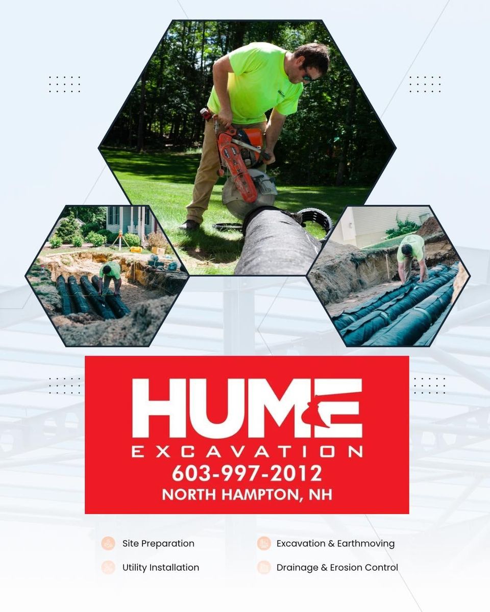 Site Preparation for Hume Excavation in North Hampton, NH