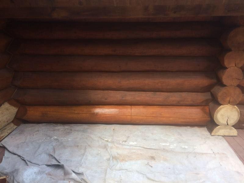 Staining for True Blue Logworks LLC in Corvallis, MT