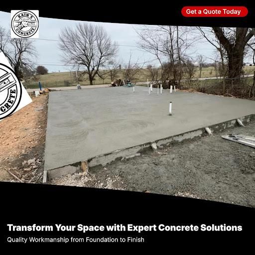 Concrete Slab Construction for Kain's Concrete in Springfield, MO