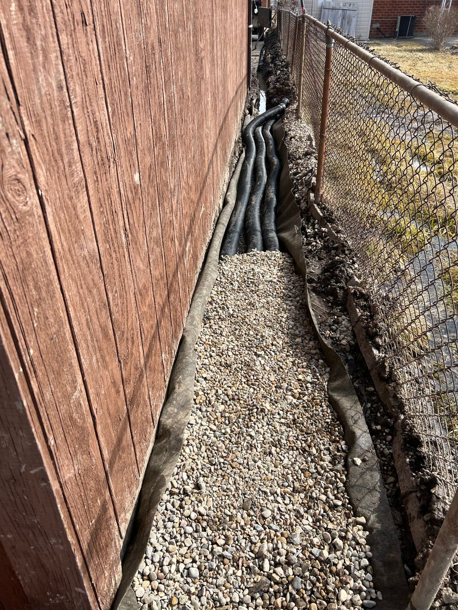 Drainage Installation for Alltimate Outdoor Services in Warren, MI