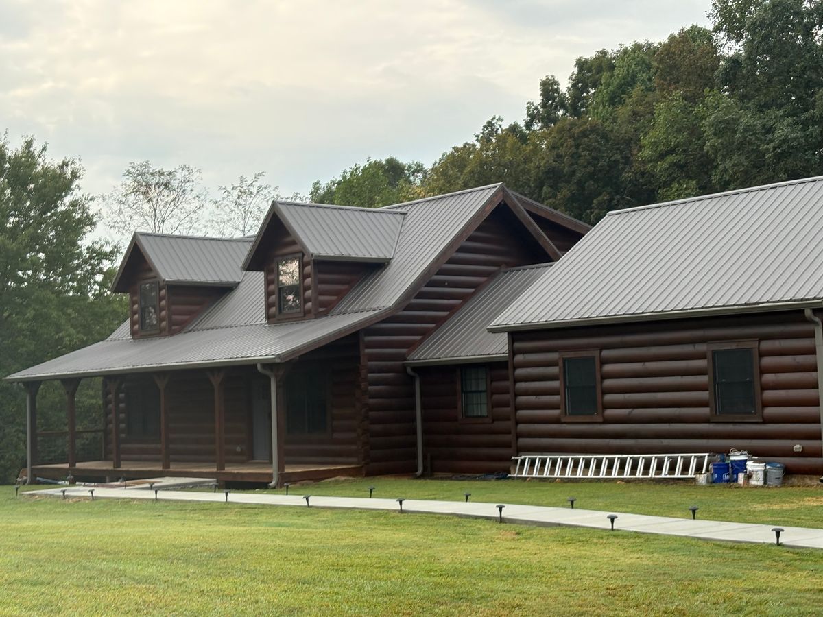 Log Home Staining for NXT Generation Painting in Cookeville, TN