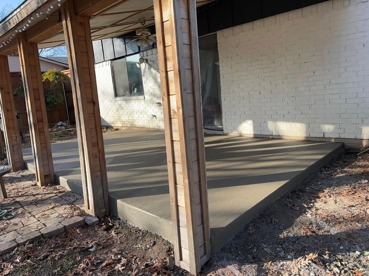 Patios for Maldonado's Concrete Construction in Dallas, TX