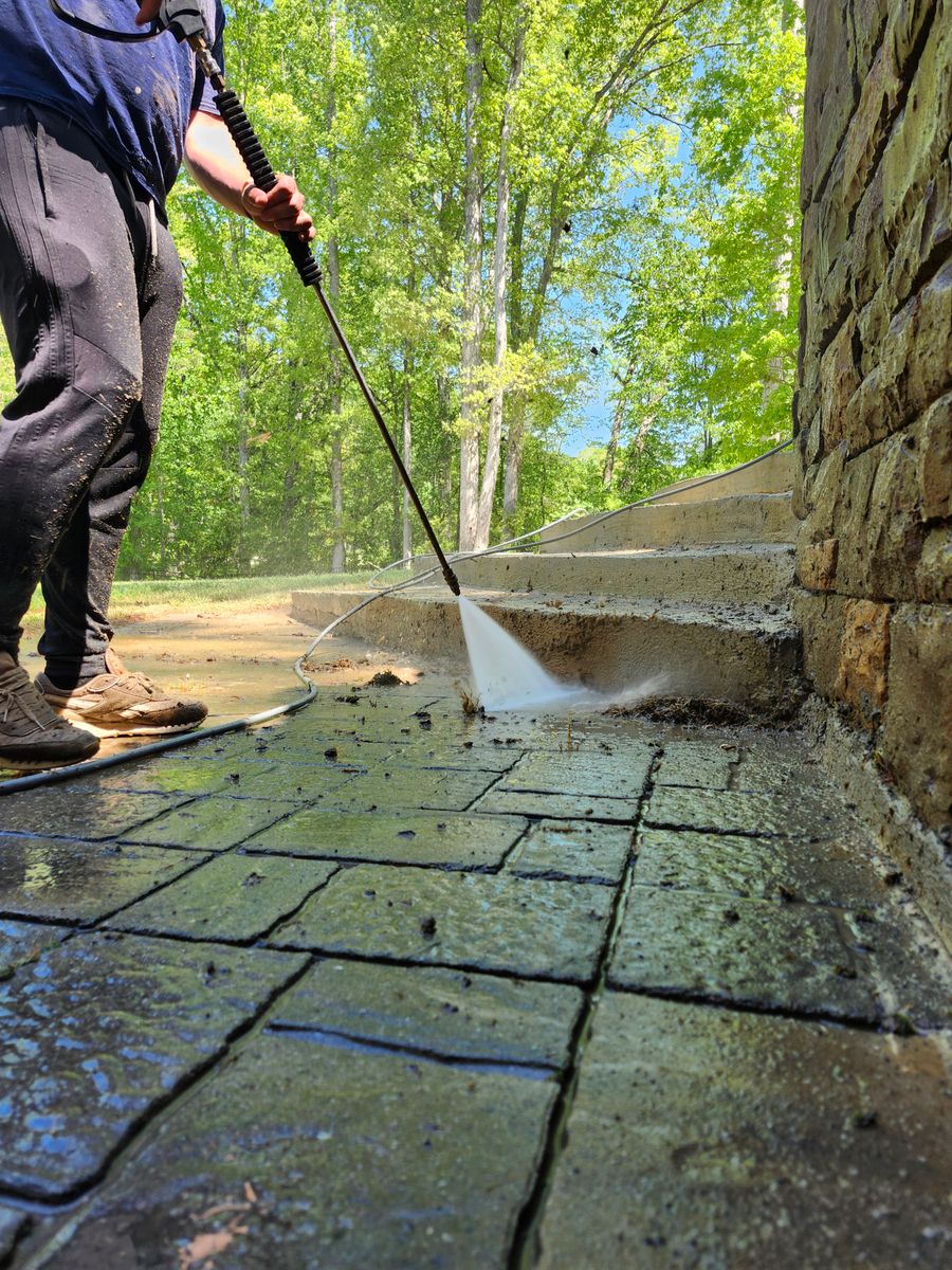 Concrete Cleaning for All American Pressure Washing in Easley, SC