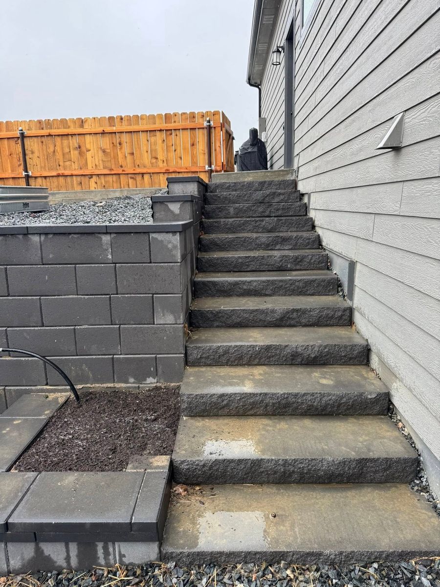 Retaining Wall Construction for Precision Landscape in Casper, WY