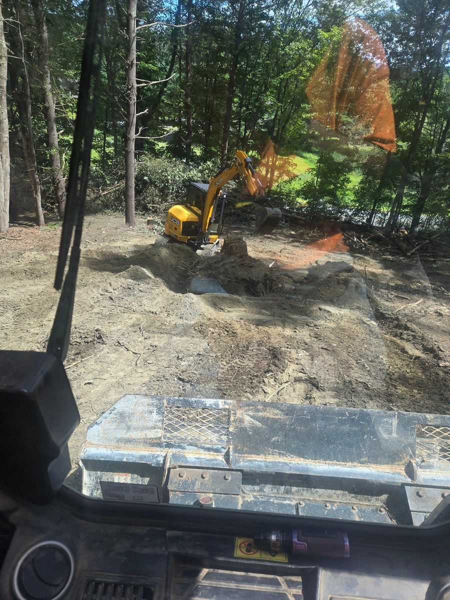 Foundation Digging for MJS Excavating in Hardwick, MA