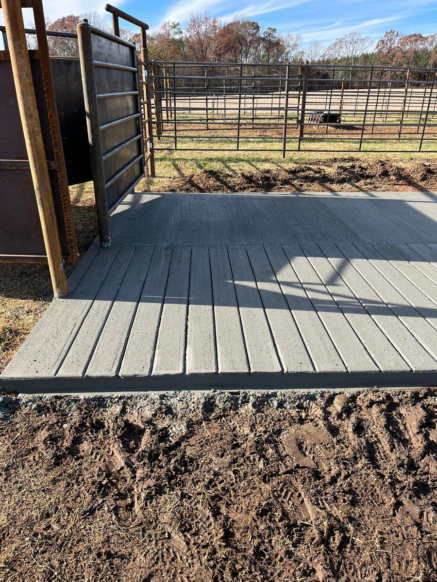 Stamped Concrete Installation for Finished Solutions Concrete LLC in Elberton, GA