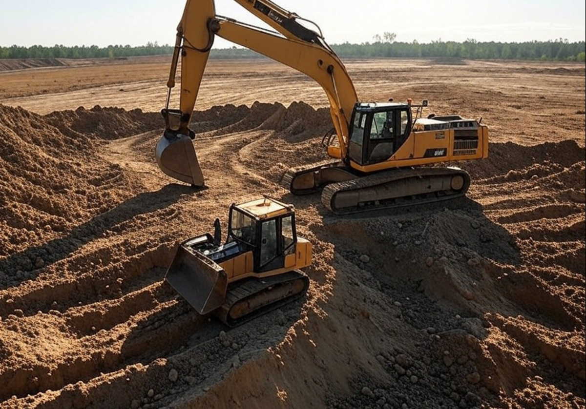 Site Preparation for Precision Pools & Excavation in Maurertown, VA