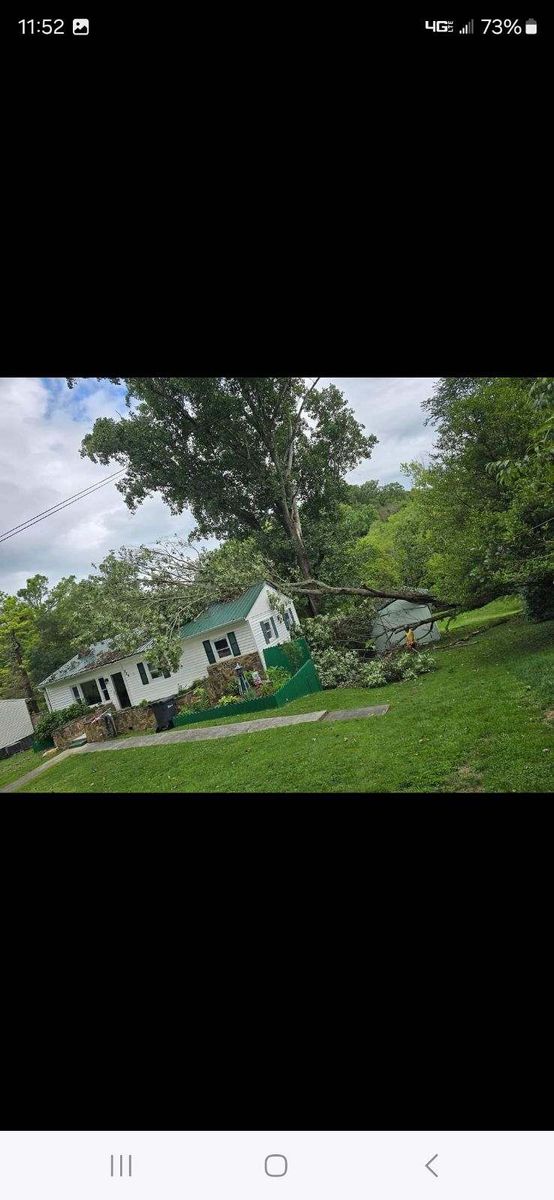 24/7 storm cleanup for M&L Lumber and Excavating in Jonesborough, TN