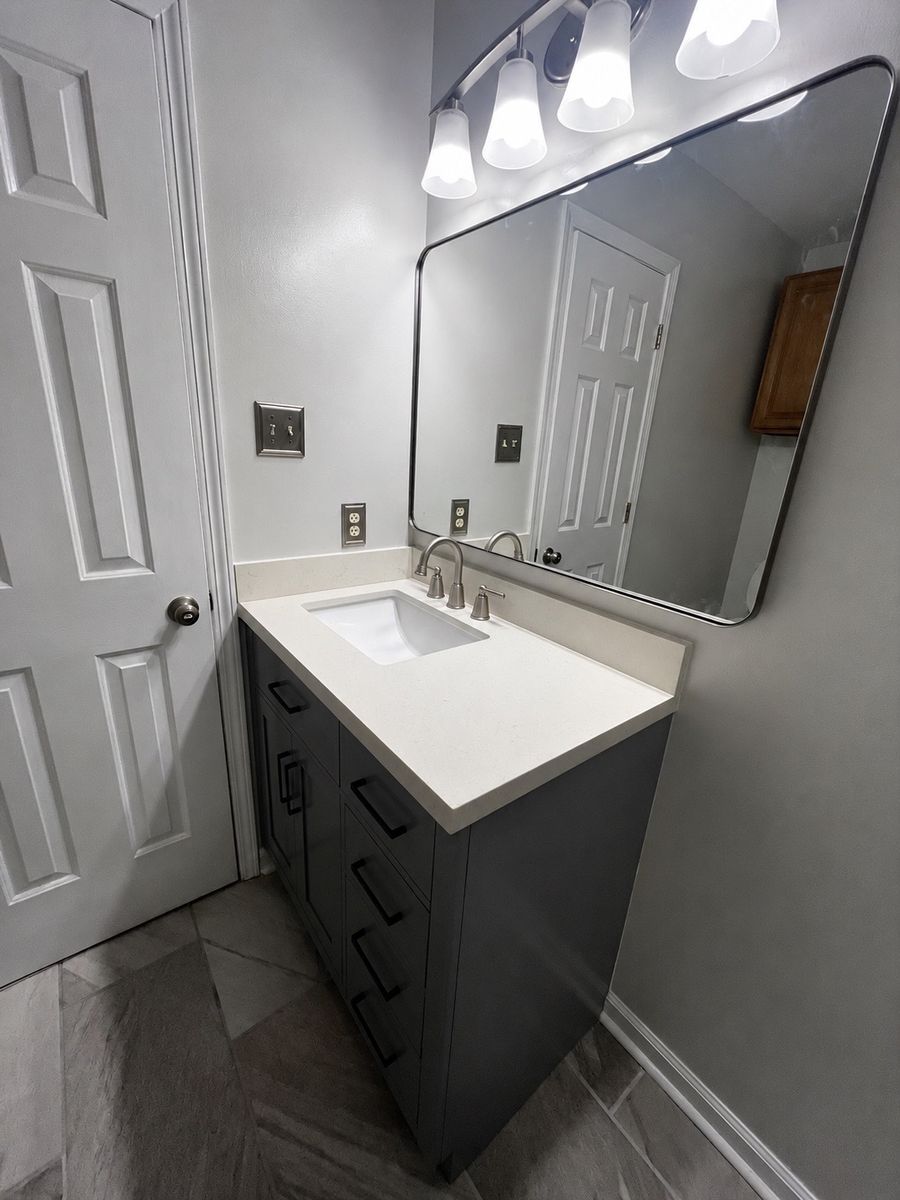 Bathroom Renovation for Newbury Construction & Remodeling LLC in Trenton, TN