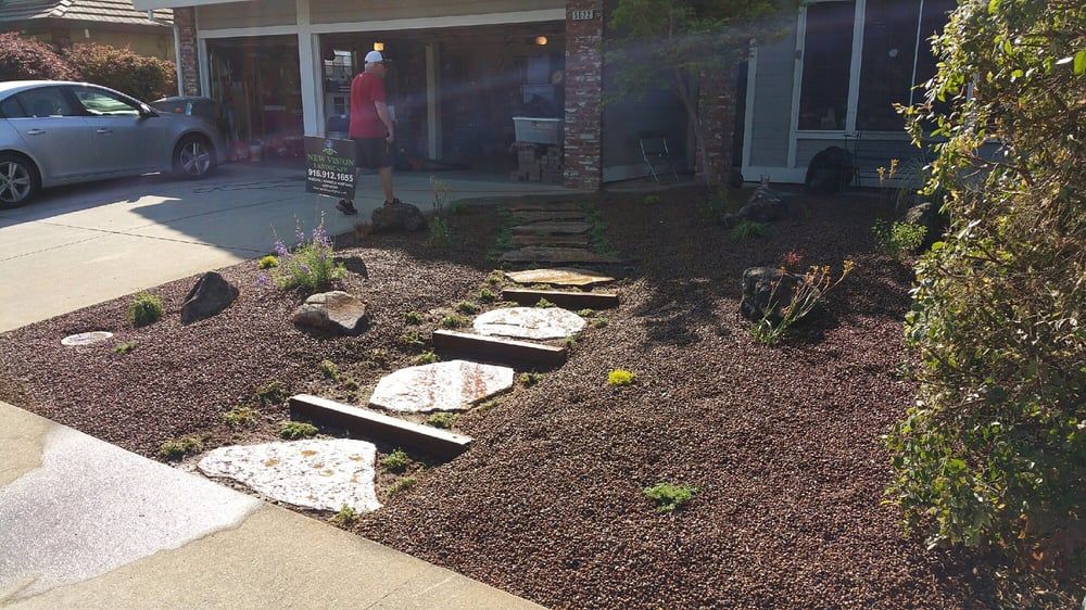 Hardscape Installation for New Vision Landscape in Folsom, CA