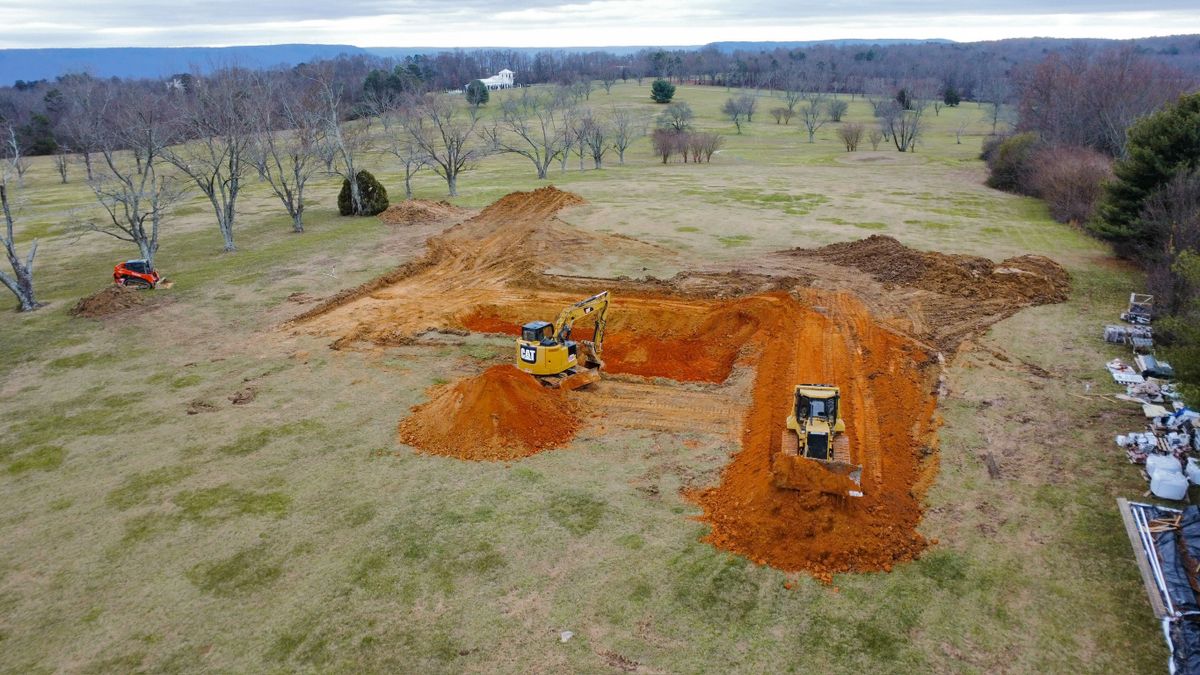 Site Preparation for McBryar Excavation in Trenton, GA