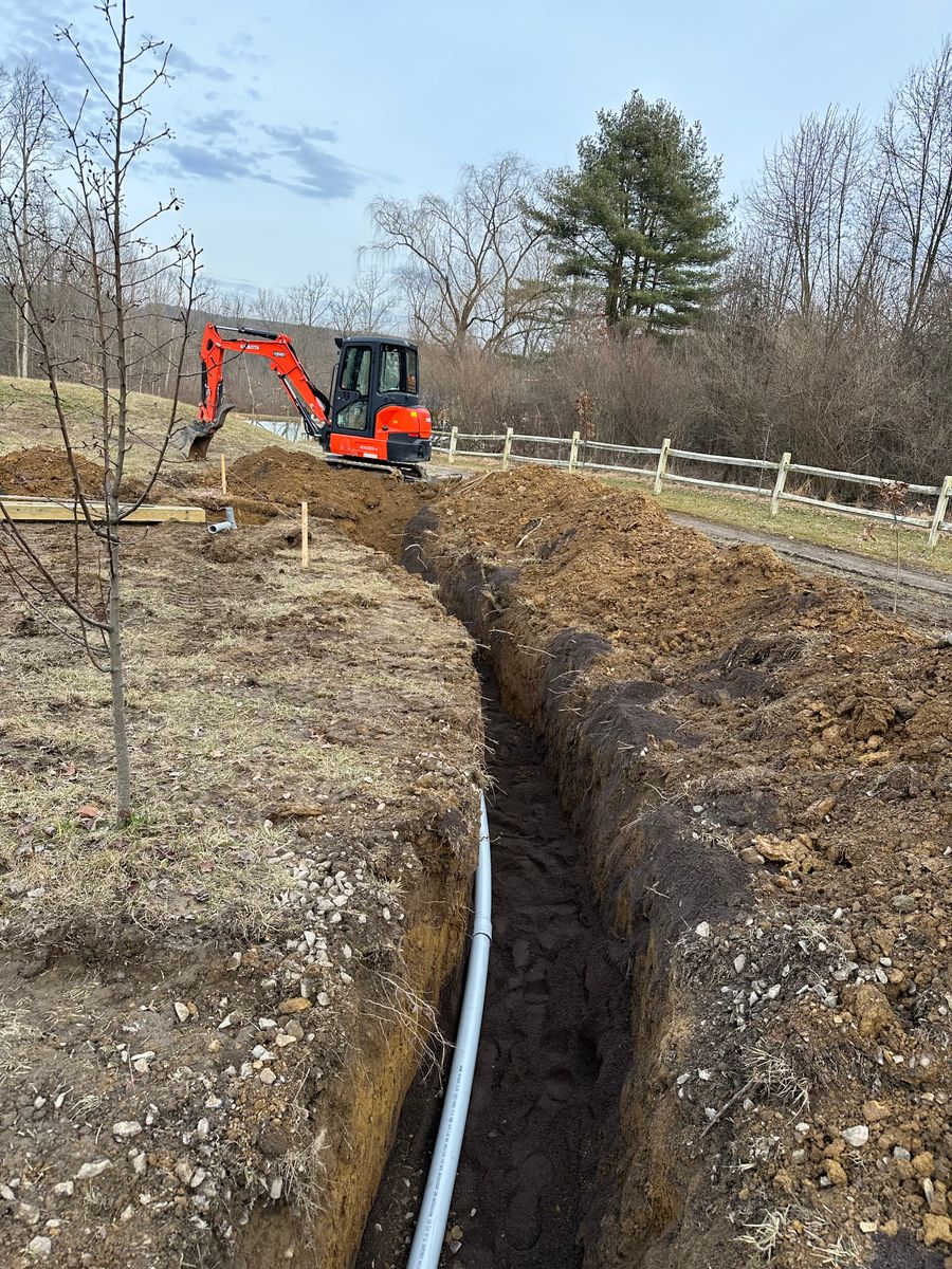 Residential Excavation for Tri County Enterprises in Benton, PA