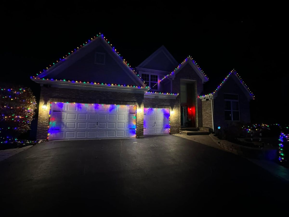 Holiday Lighting Installation for Premier Partners, LLC. in Lake County, IL