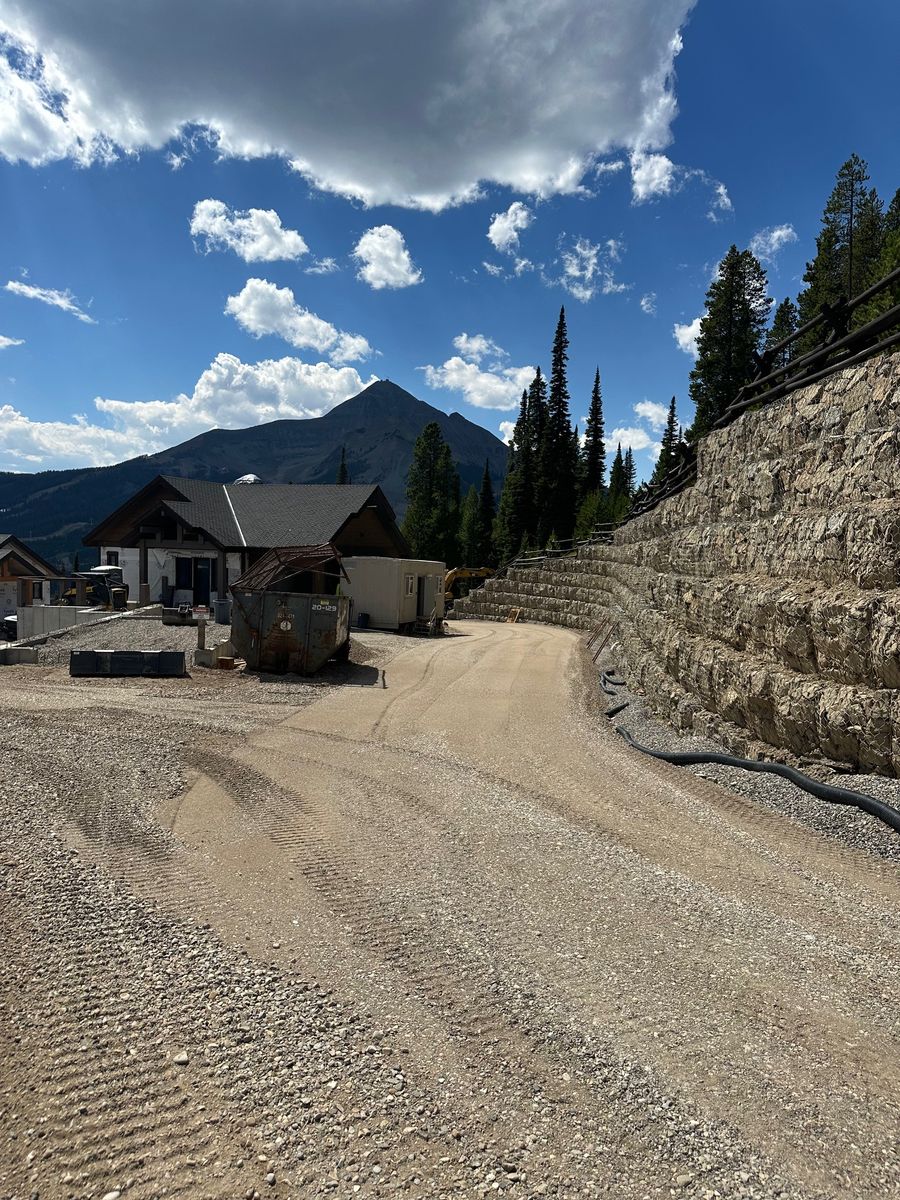 Grading /Dirt Work for R&H Homes in Bozeman, MT