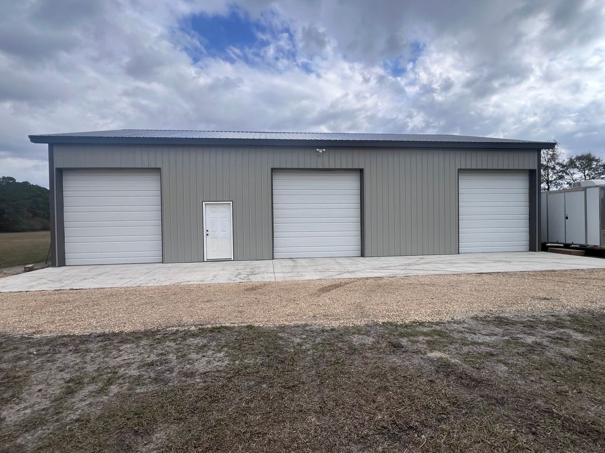 Enclosed Pole Barn for NC Property Works, LLC in Johnston County, NC