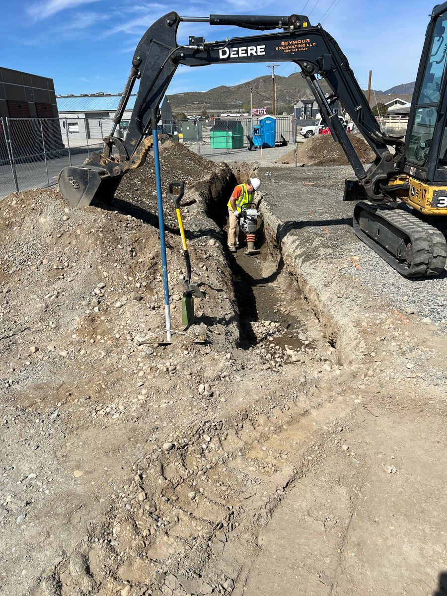 Utility Trenching for Seymour Excavating in Omak, WA