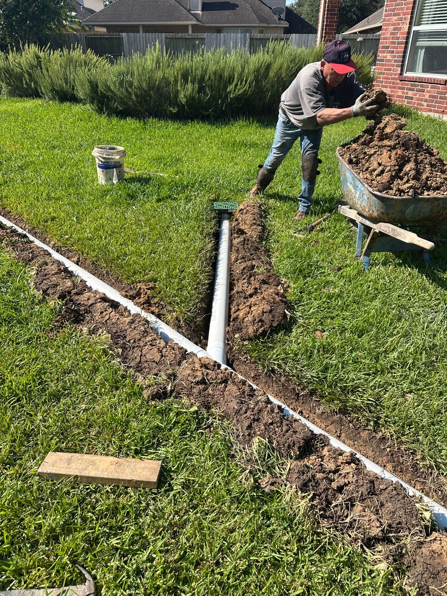 Drainage for Texas Curb N Borders in Houston, TX
