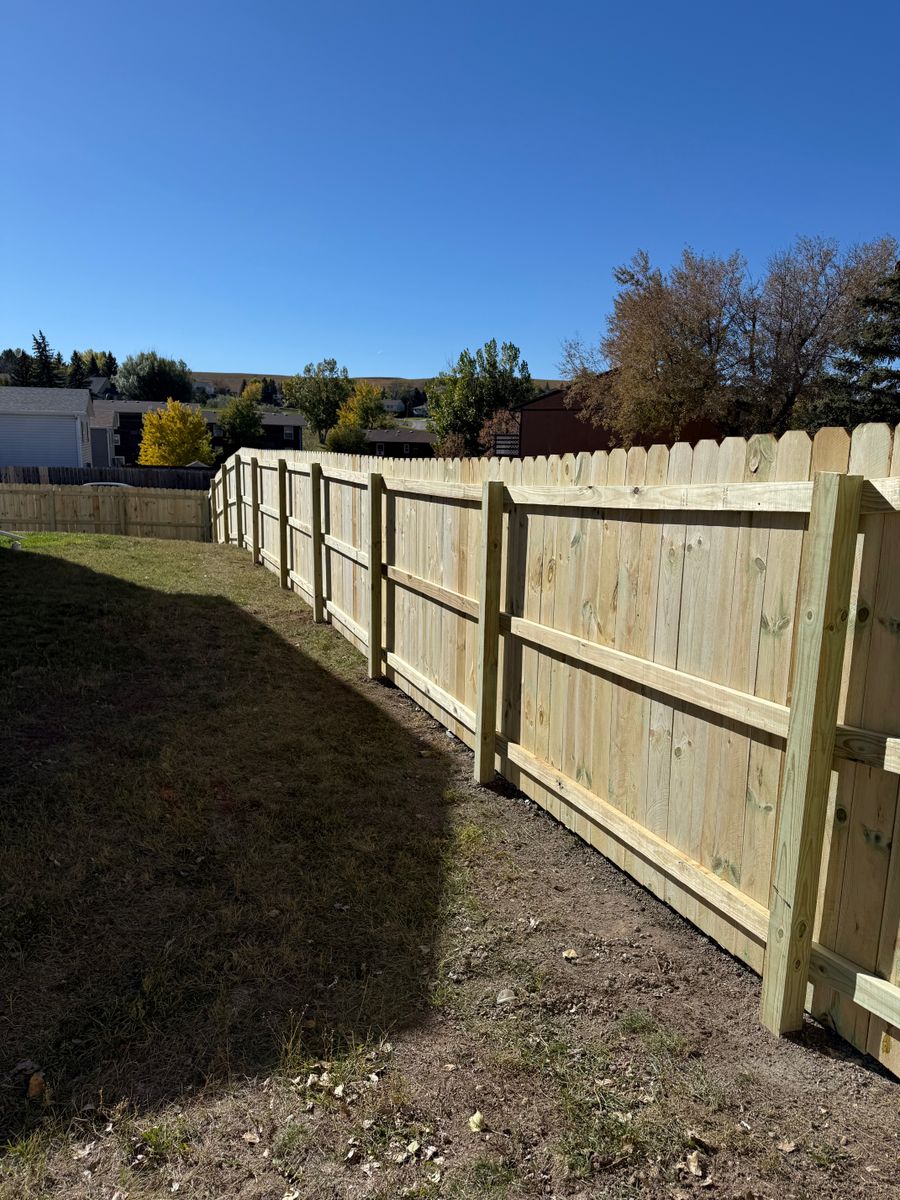 Fence Installation for DS Industries in Gillette, WY