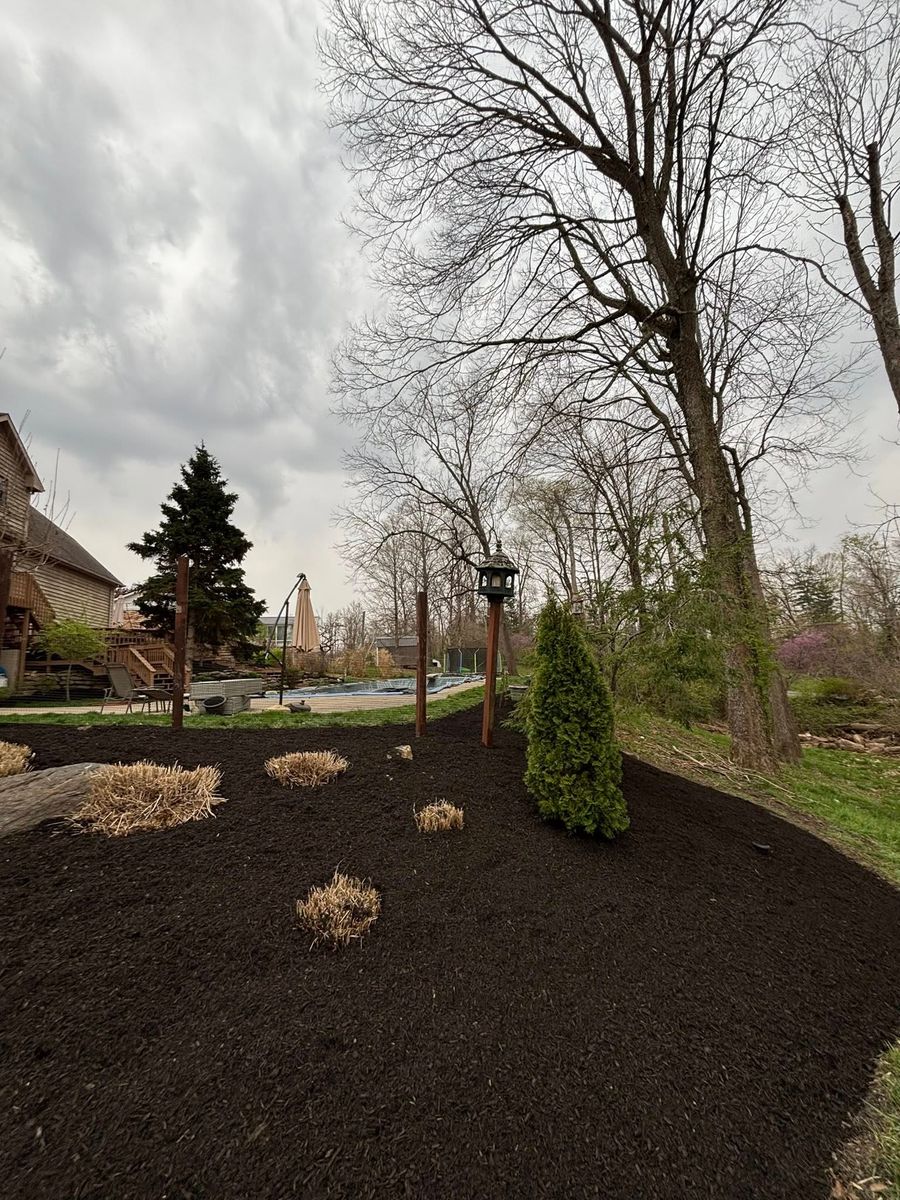 Mulch Installation for Chapmans Lawncare and Landscaping in Connersville, IN